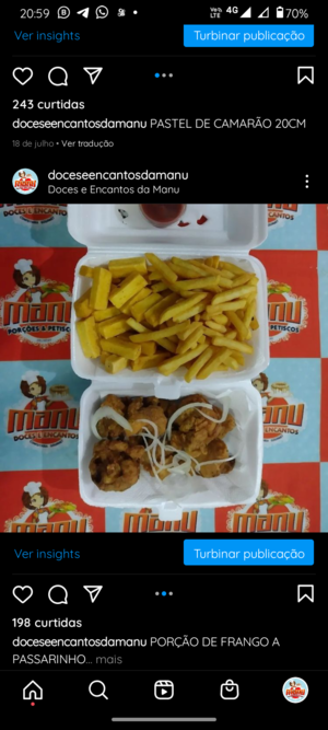 Porção de Filé de frango empanado