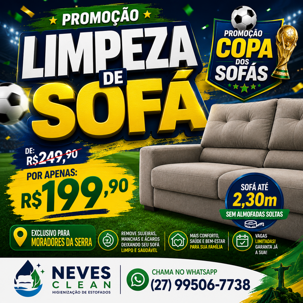 🟢 LIMPEZA DE SOFÁ