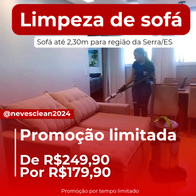 🟢 LIMPEZA PROFISSIONAL DE ESTOFADOS | DEMAIS BAIRROS DA SERRA