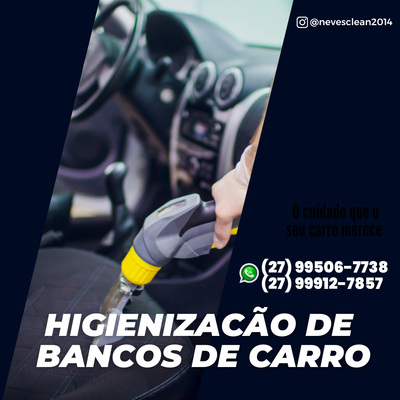 LIMPEZA BANCOS DE CARRO