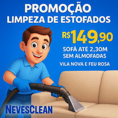 Limpeza de Sofá Em Vila Nova de Colares e Feu Rosa