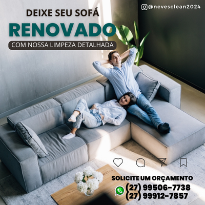 LIMPEZA PROFISSIONAL DE ESTOFADOS