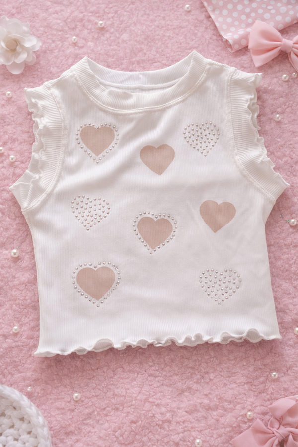 💖 Blusa Infantil Feminina Corações 💖