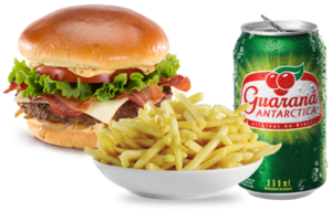 1 X-Tudo + Refrigerante Lata + Batata 100g