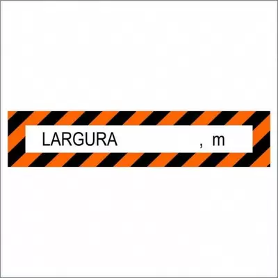 Placa de Caminhão Refletiva