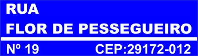 Placa de endereço