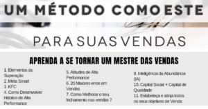 Aprenda a se tornar um Mestre das Vendas Aprenda a se tornar um Mestre das Vendas