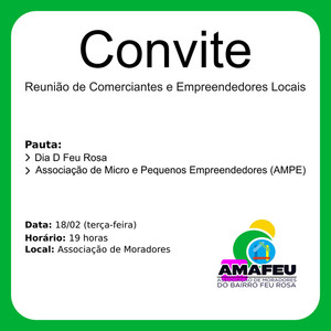 Reunião de Comerciantes e Empreendedores Reunião de Comerciantes e Empreendedores